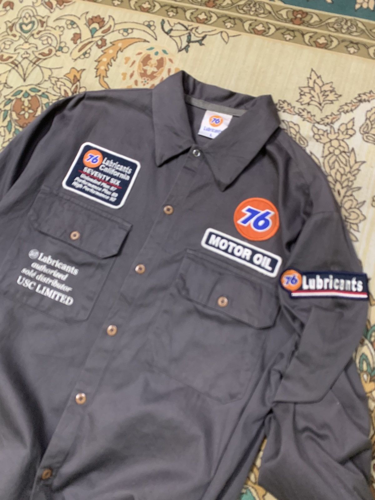 Vintage VINTAGE 76 LUBRICANT WORKSHIRT Size US L / EU 52-54 / 3 - 4 Thumbnail