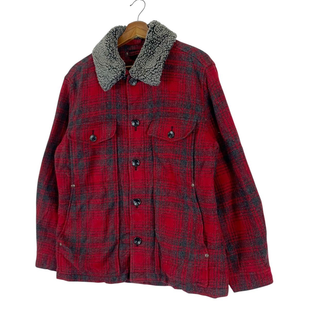 Eddie Bauer × Vintage Vintage Eddie Bauer Faux Fur Collared Jacket Size US S / EU 44-46 / 1 - 3 Thumbnail
