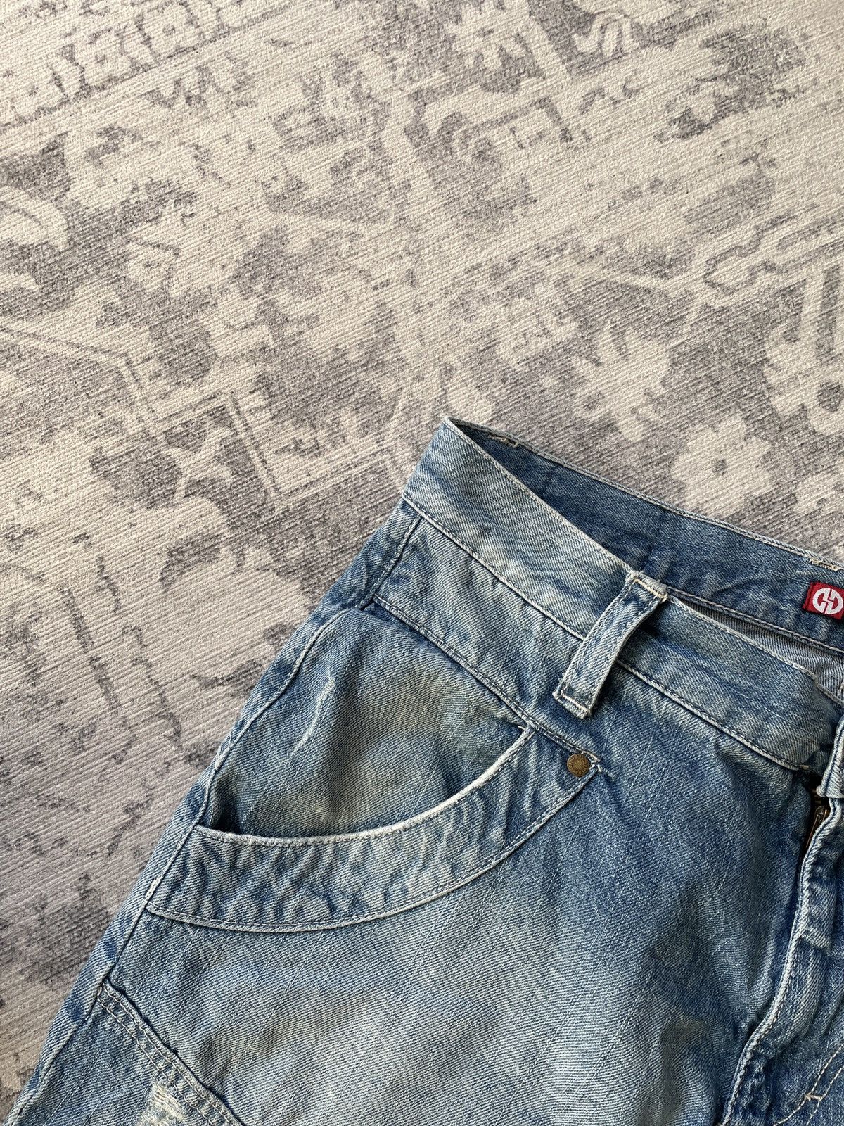 Vintage Vintage Double Knee Shorts Faded Denim Jorts Washed Baggy Size US 32 / EU 48 - 5 Thumbnail