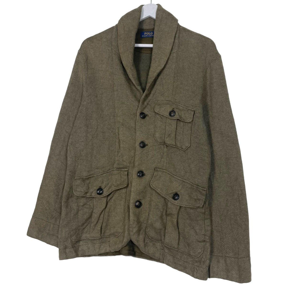 Polo Ralph Lauren × Ralph Lauren 💥POLO RALPH LAUREN SHAWL COLLAR BUTTON JACKET Size US S / EU 44-46 / 1 - 2 Thumbnail