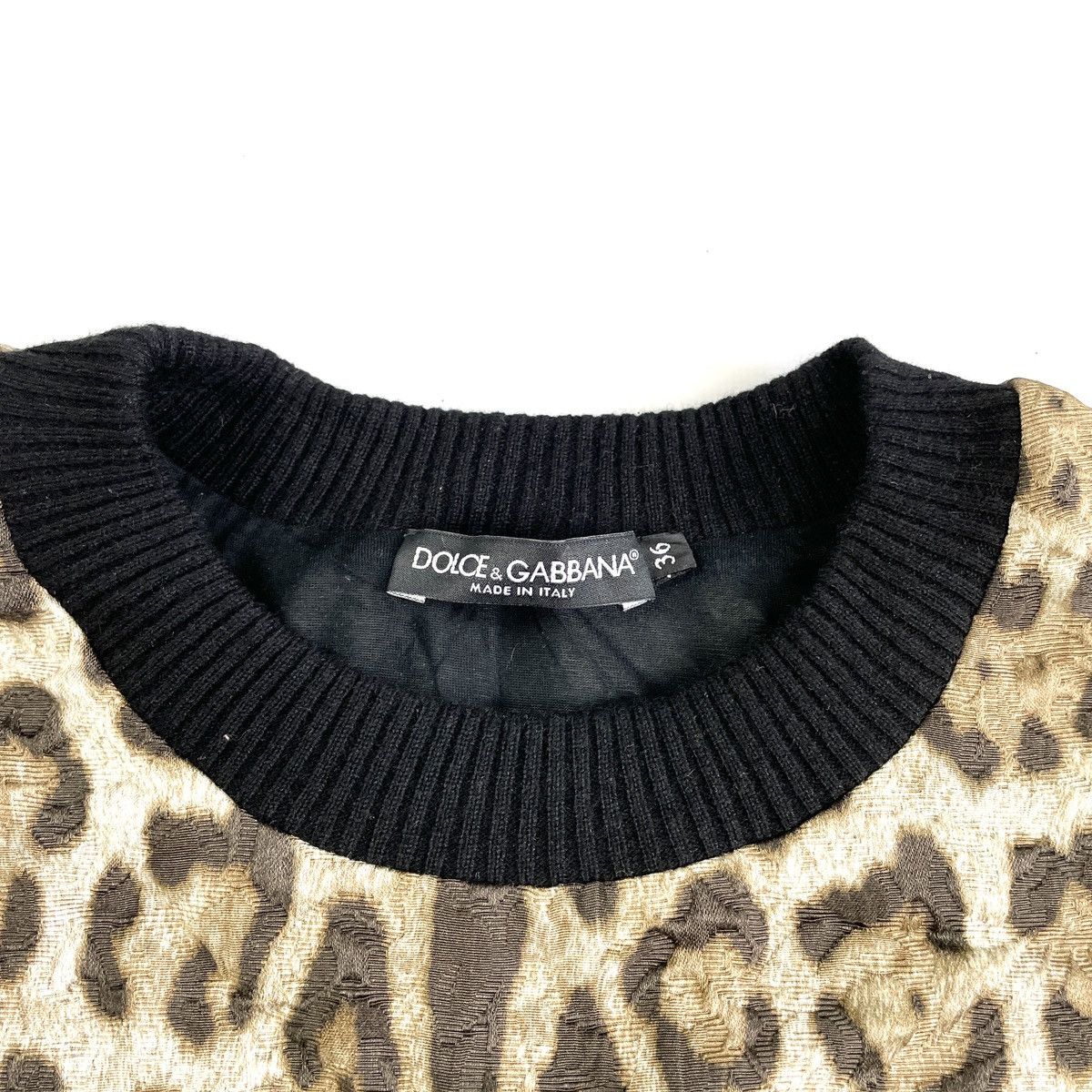Dolce & Gabbana Dolce & Gabbana Leopard Print Crop Crewneck Size XS / US 0-2 / IT 36-38 - 11 Thumbnail