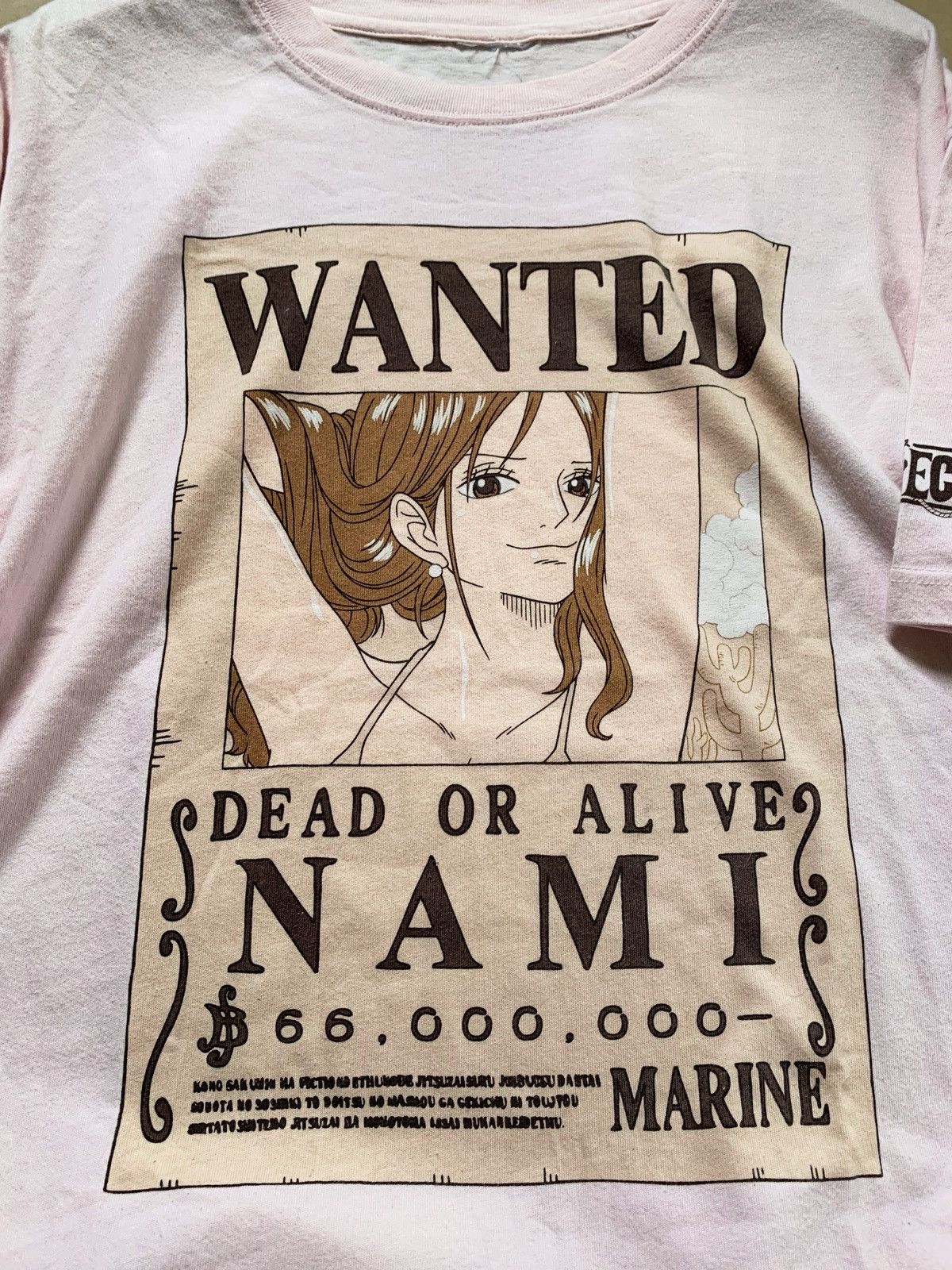 One Piece Anime One Piece Nami Wanted Bounty Poster Tee Promo Size US XL / EU 56 / 4 - 2 Thumbnail