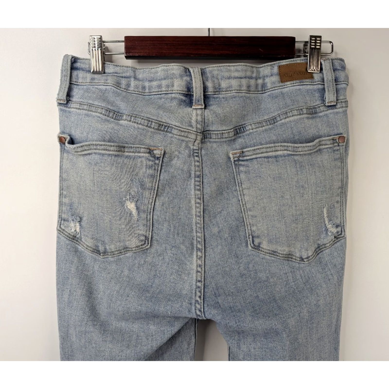 Denime Judy Blue Jeans Women's 11/30 Denim Distressed Stretch Skinny Fit JB88431 Size 32" / US 10 / IT 46 - 6 Thumbnail