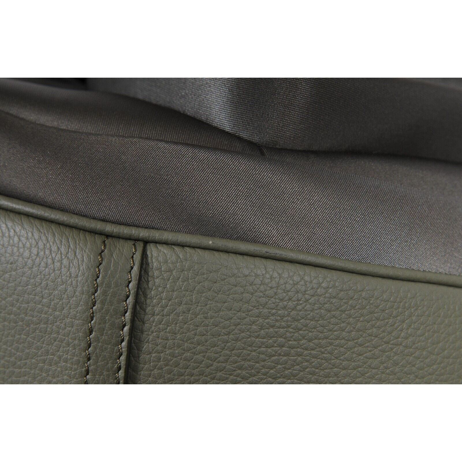 Dior × Sacai Saddle Messenger Bag Olive Green Navy Blue Leather - 02268 Size ONE SIZE - 18 Thumbnail