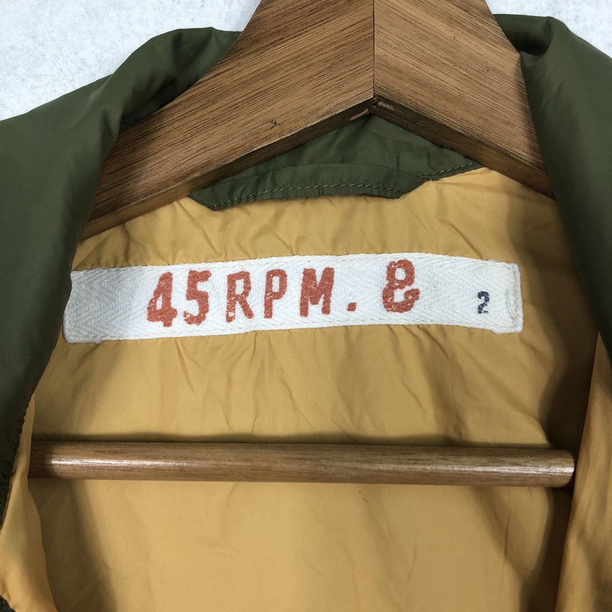 45rpm 📌Military Design Chore Bomber Jacket 45Rpm Made in Japan Size US M / EU 48-50 / 2 - 18 Thumbnail