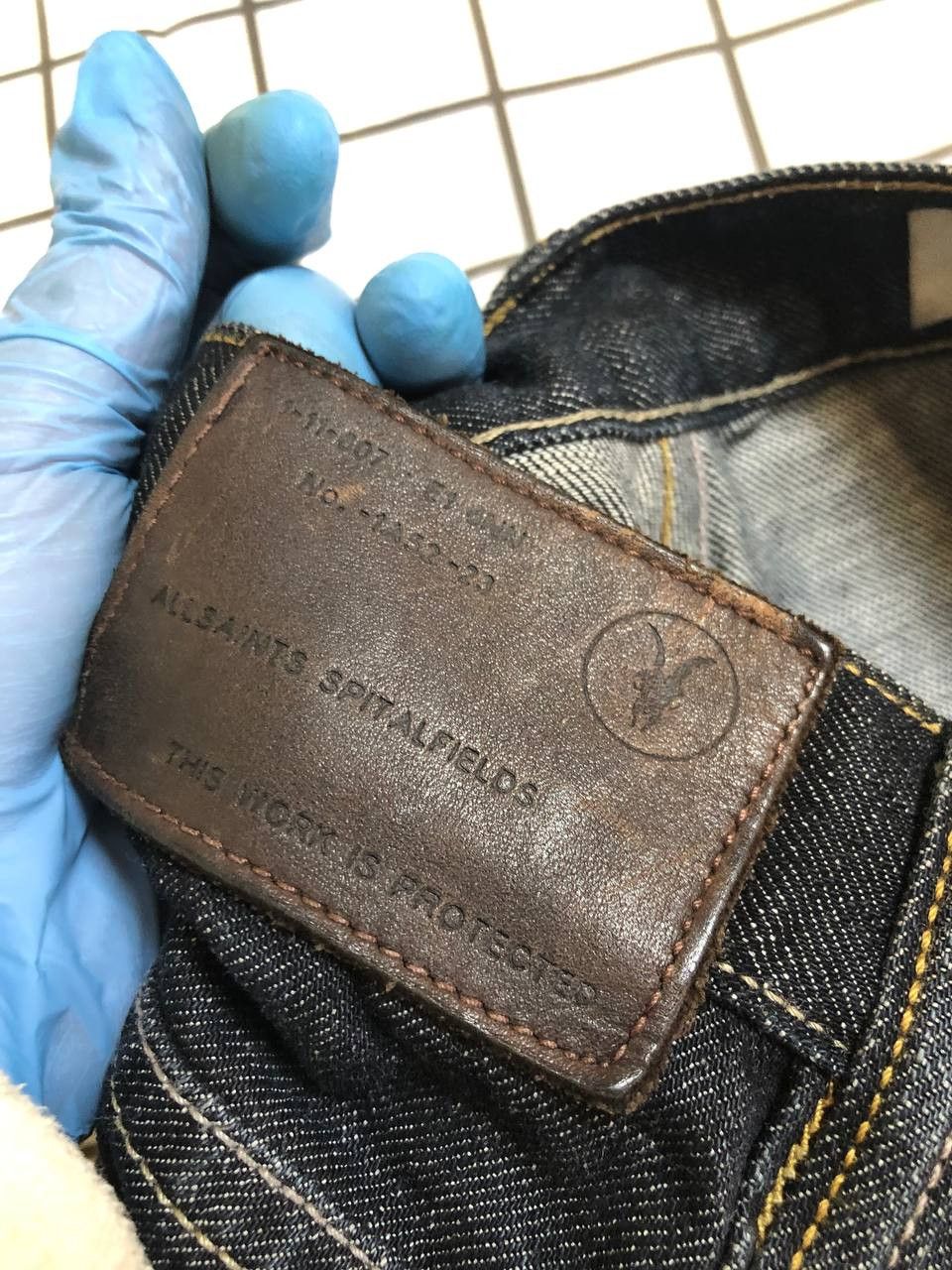 Allsaints ALLSAINTS men's blue Denim button fly Lou Runner Size US 34 / EU 50 - 10 Thumbnail