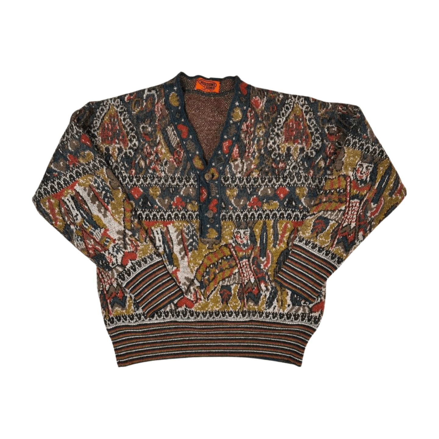 Missoni Vintage Missoni Uomo women’s wool sweater oversized M-L. Size M / US 6-8 / IT 42-44 - 1 Thumbnail