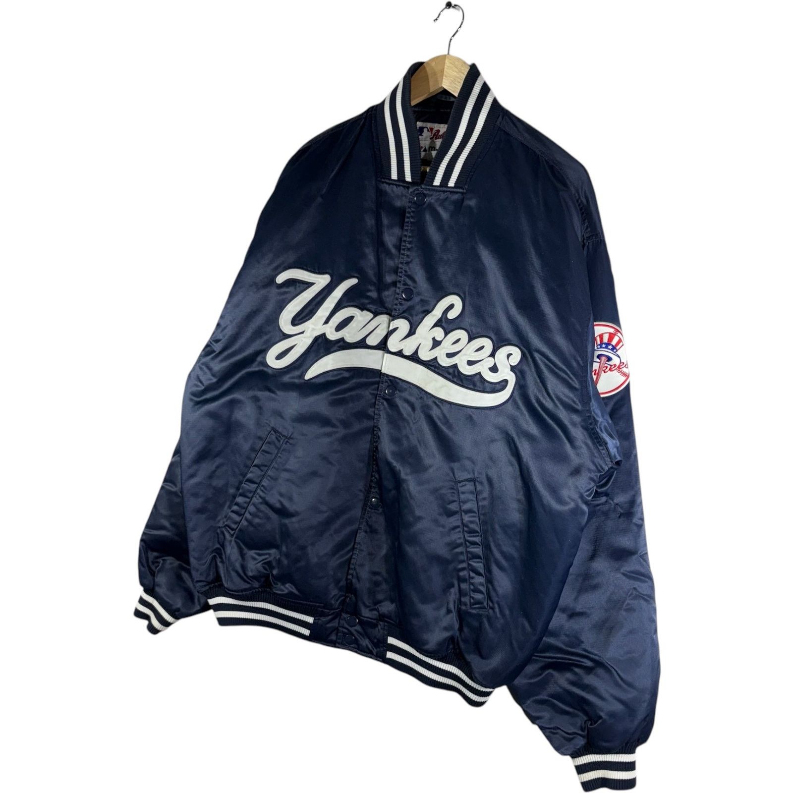 Majestic Vintage Majestic New York Yankees MLB Satin Bomber Jacket Size US XXL / EU 58 / 5 - 3 Thumbnail