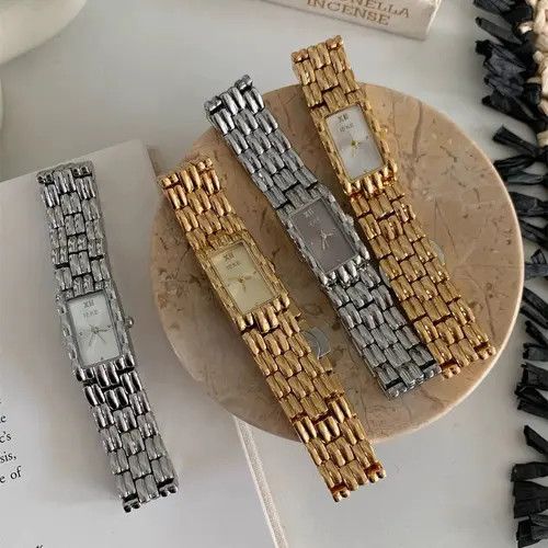 Jewelry Rectangular Link Bracelet Watch, Classic Style Size ONE SIZE - 5 Thumbnail