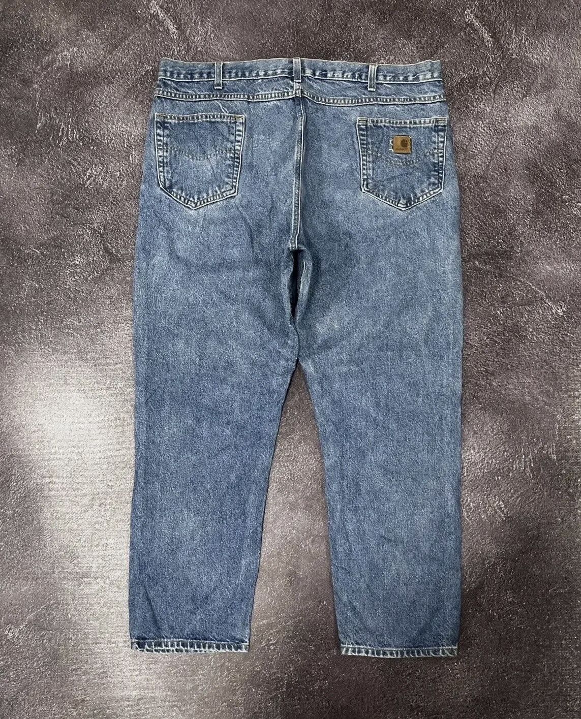 Carhartt × Vintage Vintage Carhartt Work American Blue Denim Hype Baggy Jeans Size US 38 / EU 54 - 1 Thumbnail