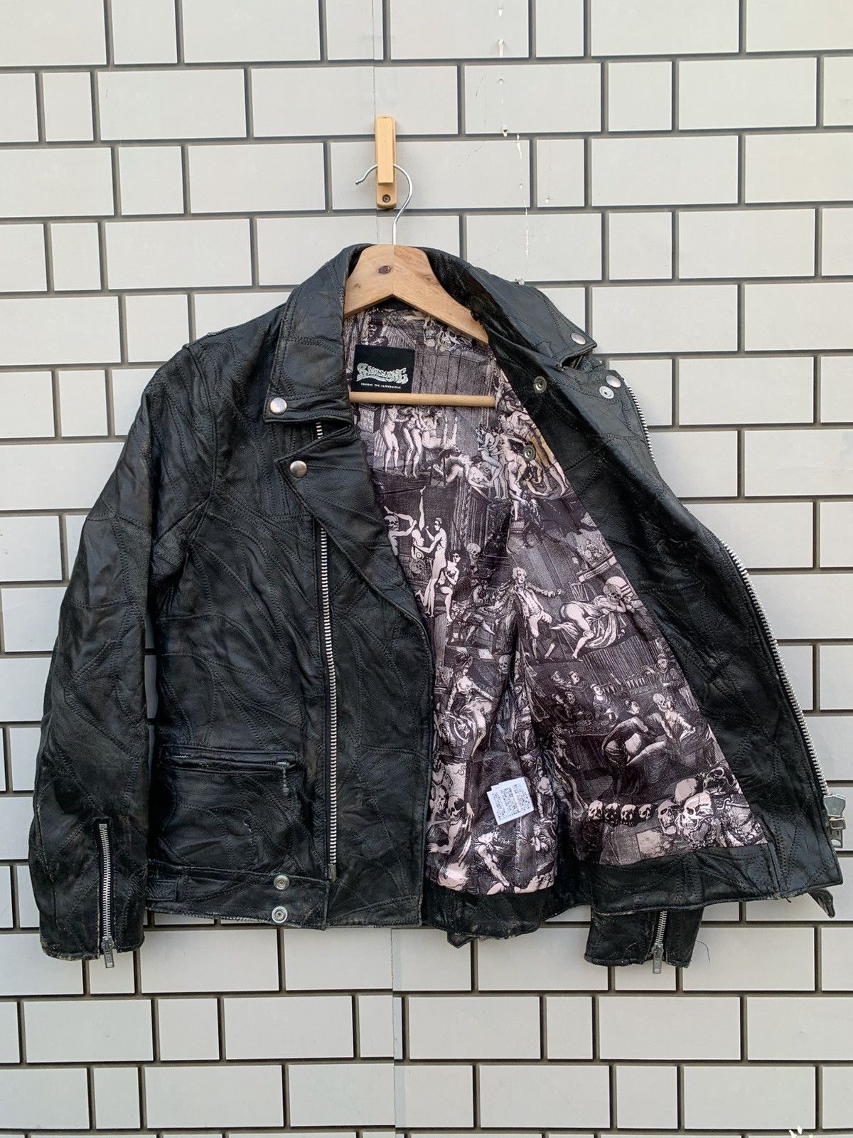 14th Addiction Vintage Japanese Brand Anaslang RNA Inc Leather Jacket Size US M / EU 48-50 / 2 - 3 Thumbnail