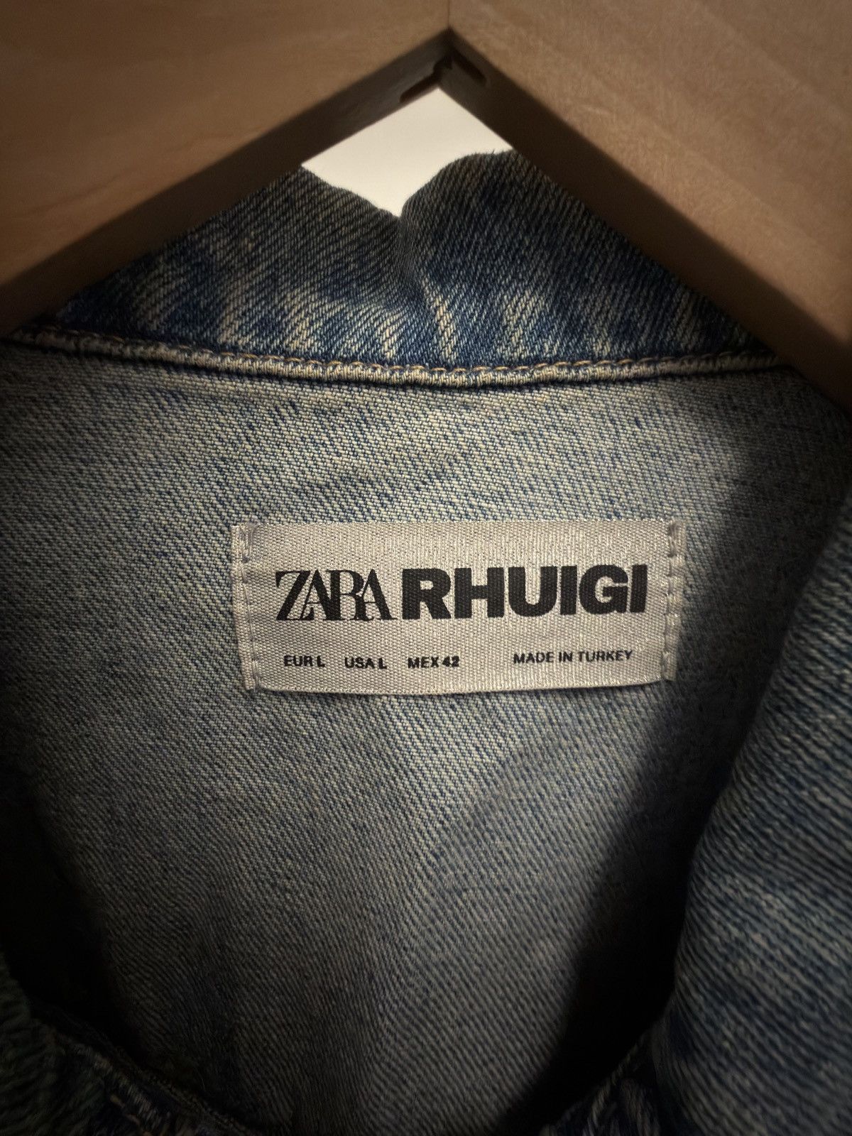 Rhude × Zara Zara x Rhuigi Denim Jacket Size US L / EU 52-54 / 3 - 3 Thumbnail