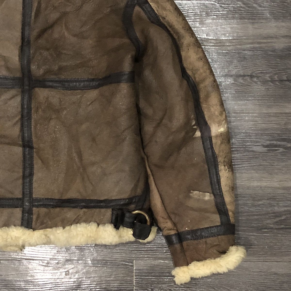 Schott Schott Bros B-3 classic WWII sheepskin leather“bomber”jacket Size US M / EU 48-50 / 2 - 16 Thumbnail