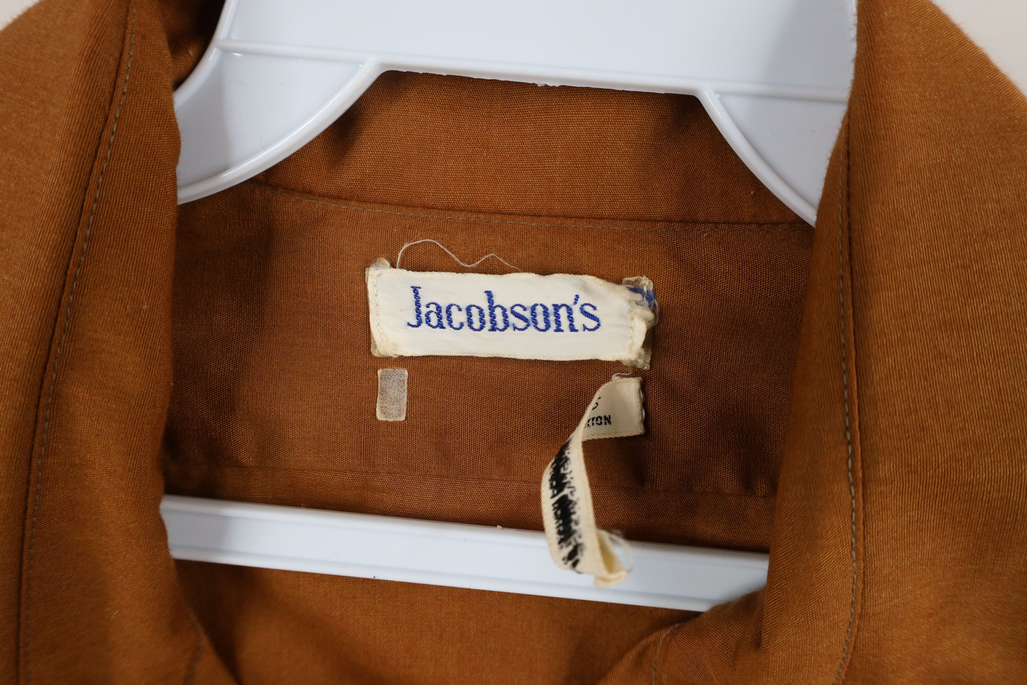 Vintage Vintage 70s Streetwear Collared Button Shirt Burnt Orange Size US M / EU 48-50 / 2 - 7 Thumbnail