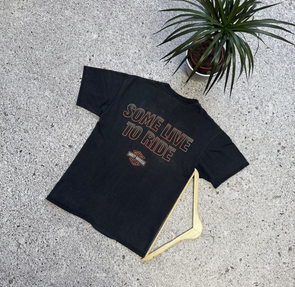 Harley Davidson × Vintage Rare Vintage Harley Davidson Some Live To Ride 1997 T-Shirt Size US L / EU 52-54 / 3 - 2 Thumbnail