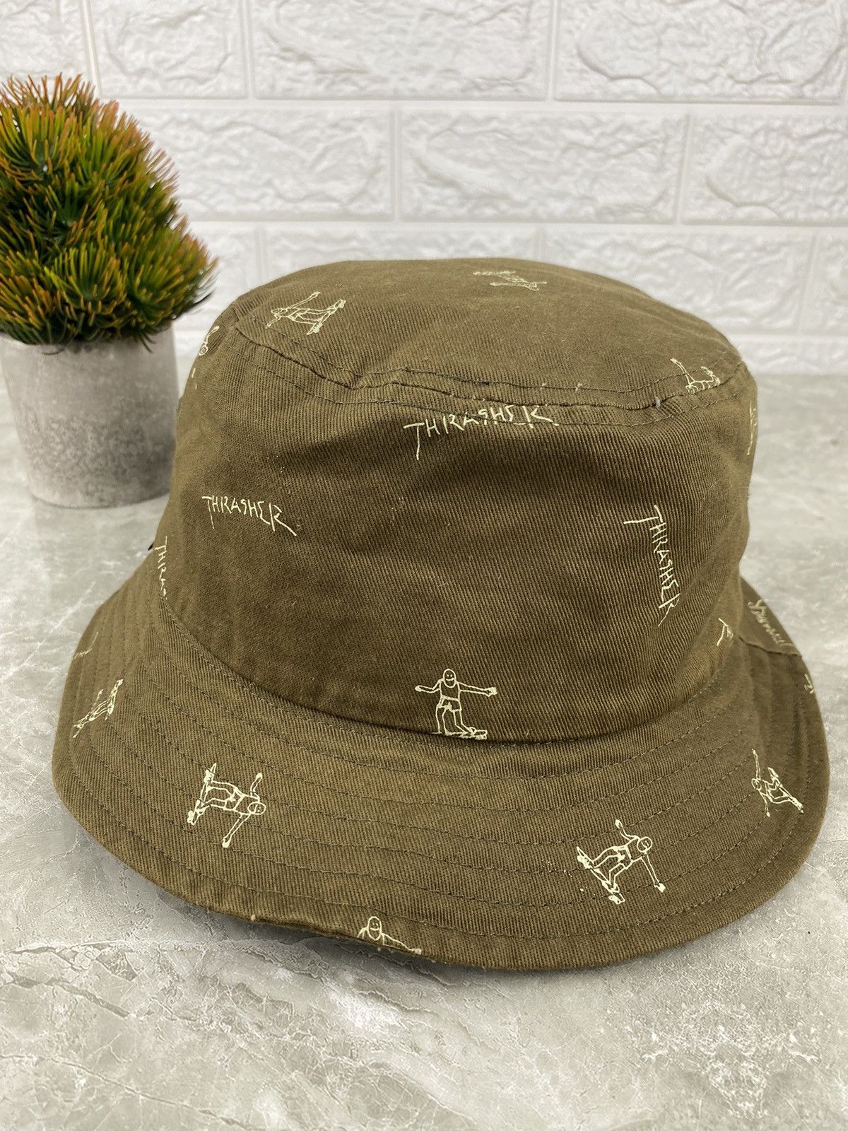 Thrasher Thrasher Full Print Bucket Hat Size ONE SIZE - 4 Thumbnail
