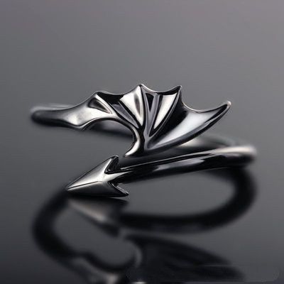 VIBE Men's Angel & Demon Ring Size ONE SIZE - 1 Thumbnail