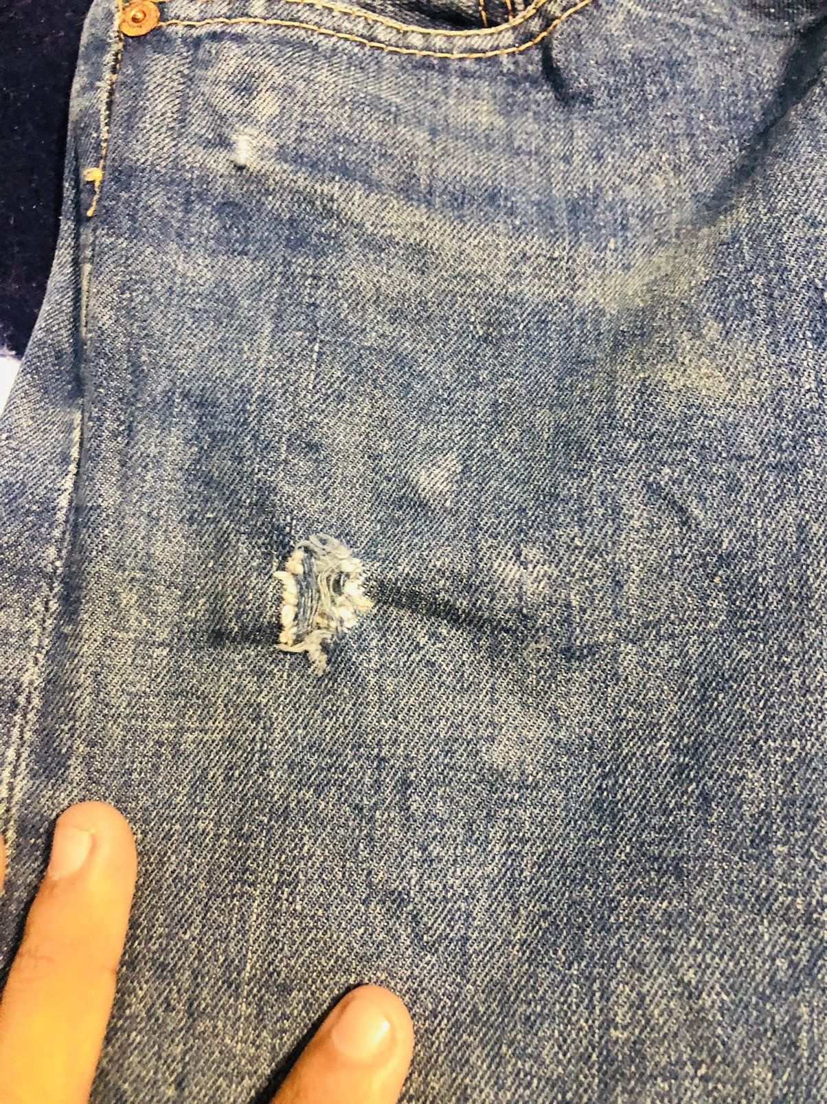 Sugar Cane × Vintage Canton Distressed Jeans (1) Size US 28 / EU 44 - 16 Thumbnail