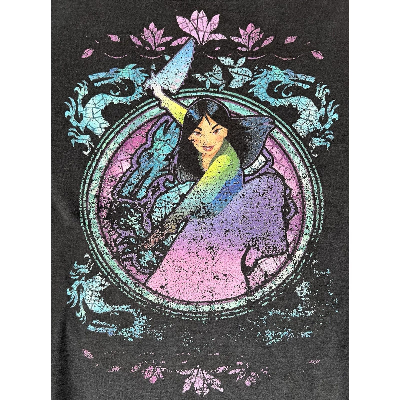Disney VINTAGE Disney Mulan Sweatshirt Crewneck XL Black Unisex Adults Graphic Print - Size US XL / EU 56 / 4 - 2 Thumbnail