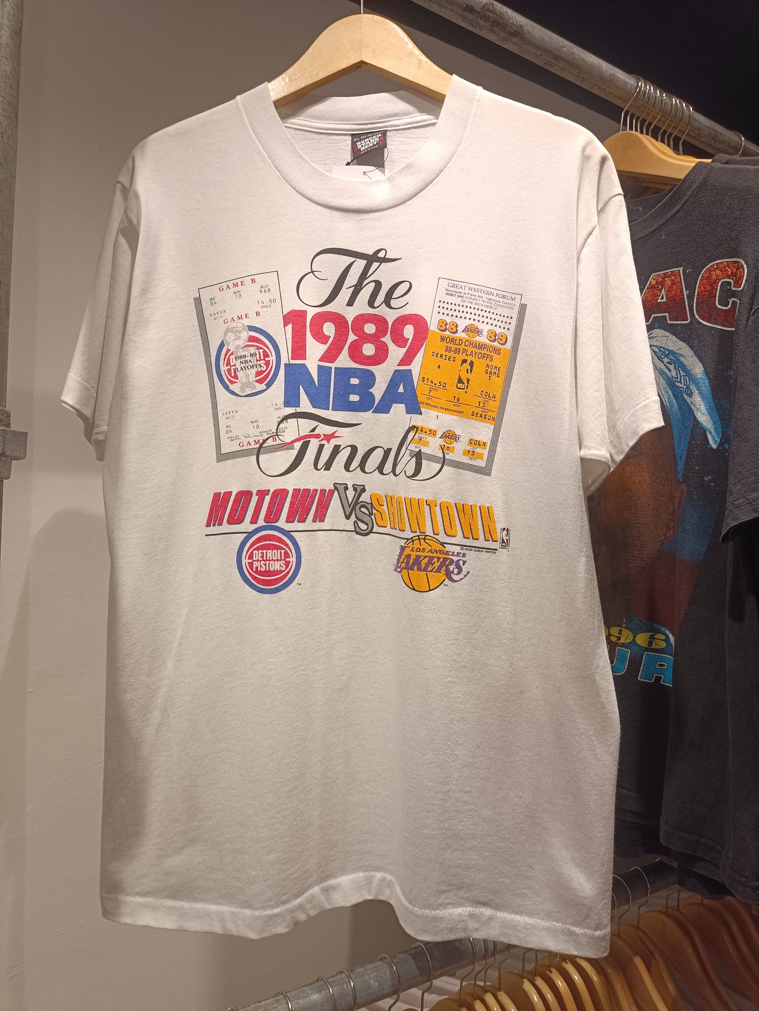 NBA × Vintage vintage 1989 final lakers vs pistons nba Size US XL / EU 56 / 4 - 1 Thumbnail