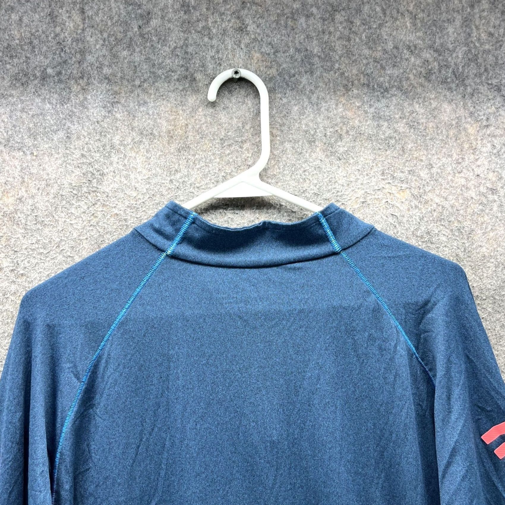 Adidas Adidas Shirt Mens XL Blue Climalite Quarter Zip Long Sleeve Athletic Pullover Size US XL / EU 56 / 4 - 5 Thumbnail