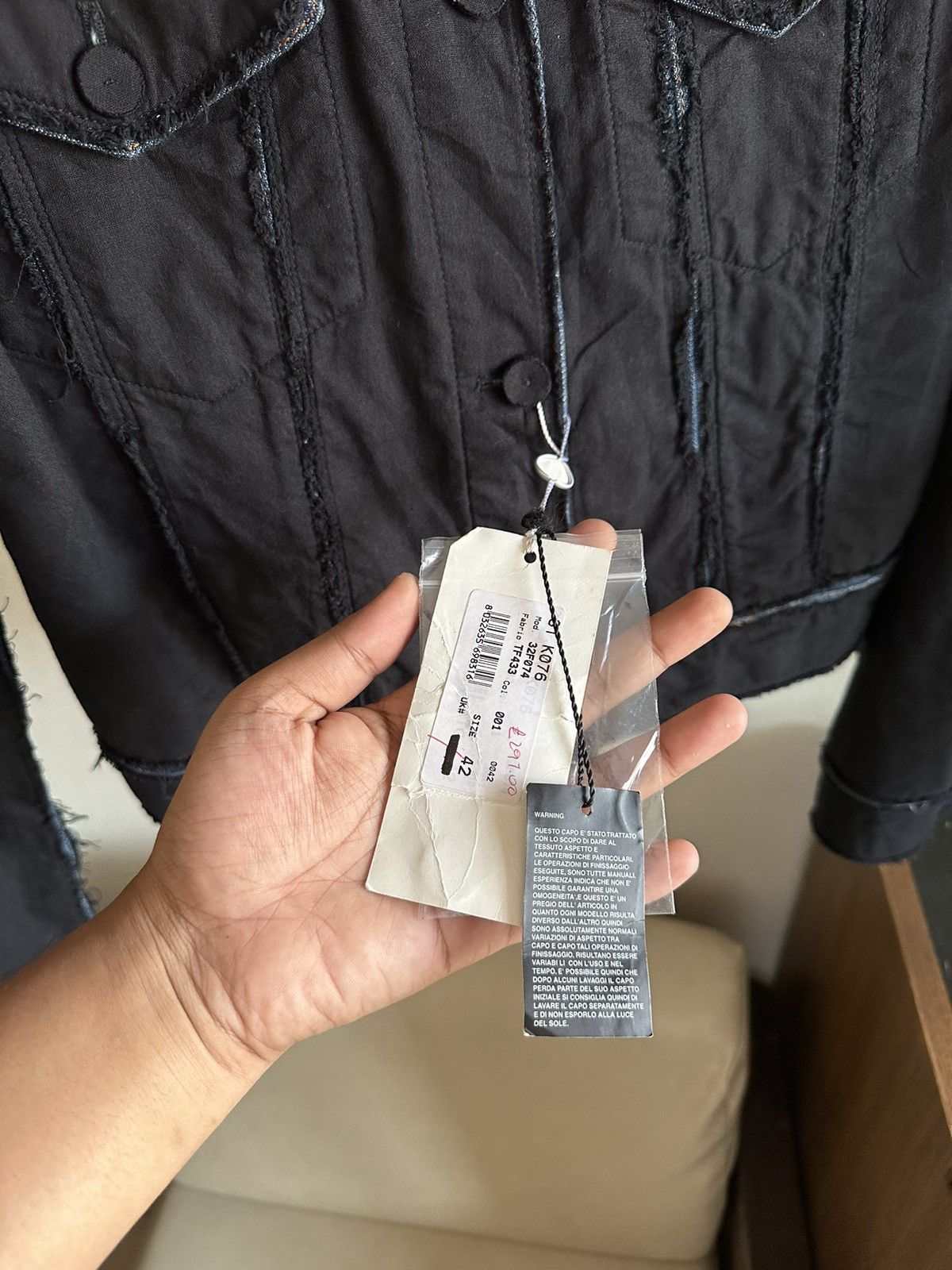 Maison Margiela FW04 Artisanal Maison Margiela Black Overlay Jacket Size US XS / EU 42 / 0 - 7 Thumbnail