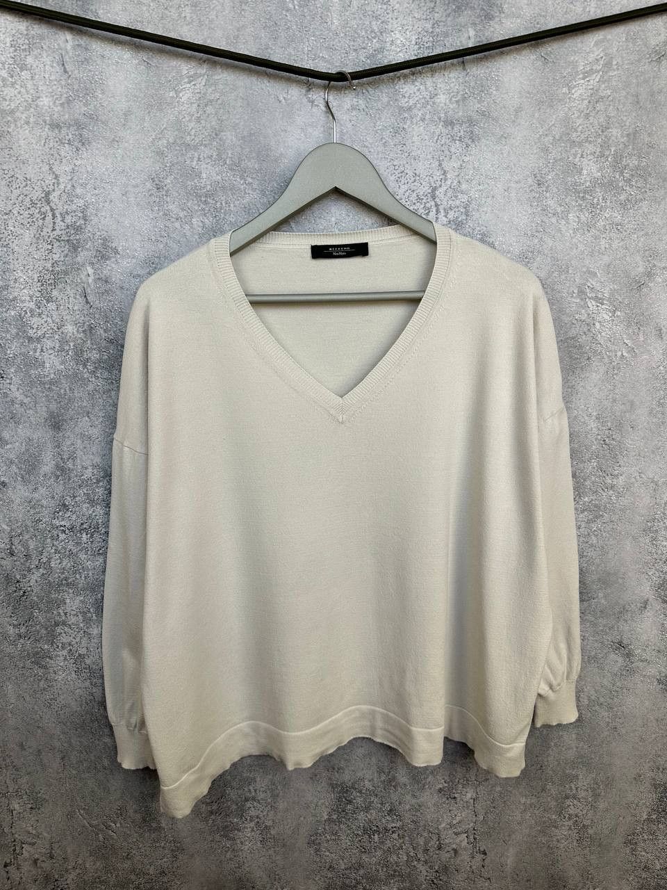 Weekend Max Mara Weekend Max Mara V-Neck Sweater Oversized Jumper Relaxed Size L / US 10 / IT 46 - 1 Thumbnail