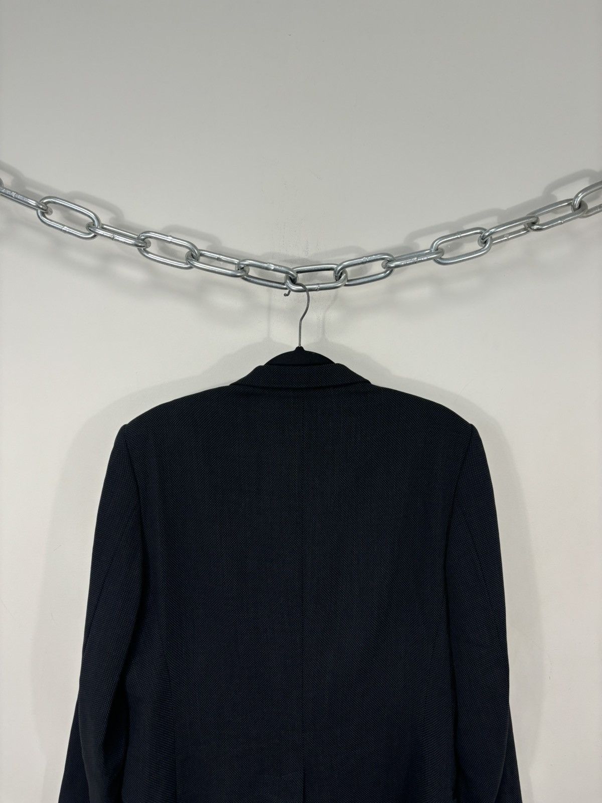 Emporio Armani Emporio Armani Men’s Birdseye Weave Gray Wool Blazer Jacket Size 40R - 22 Thumbnail