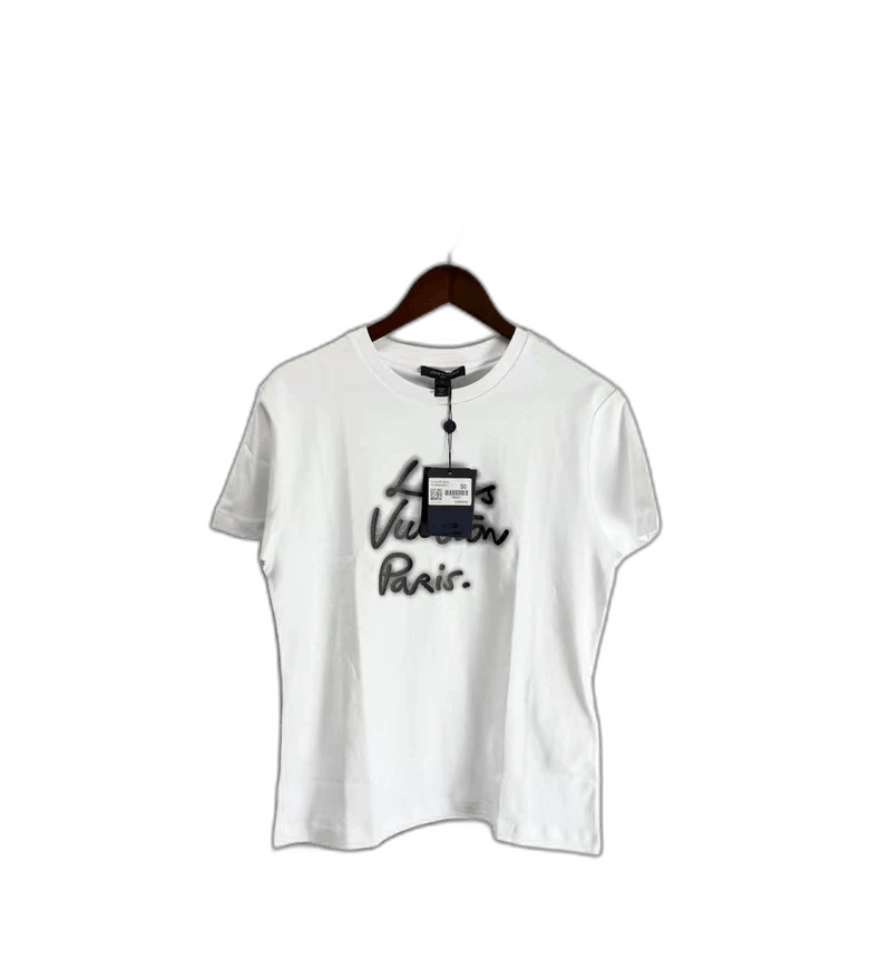 Louis Vuitton Louis Vuitton White Short Sleeve TShirt-2506 Size US S / EU 44-46 / 1 - 1 Thumbnail