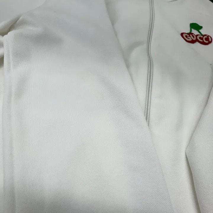 Gucci Gucci Women's Knitted Zip Jacket in White-2507 Size M / US 6-8 / IT 42-44 - 3 Thumbnail