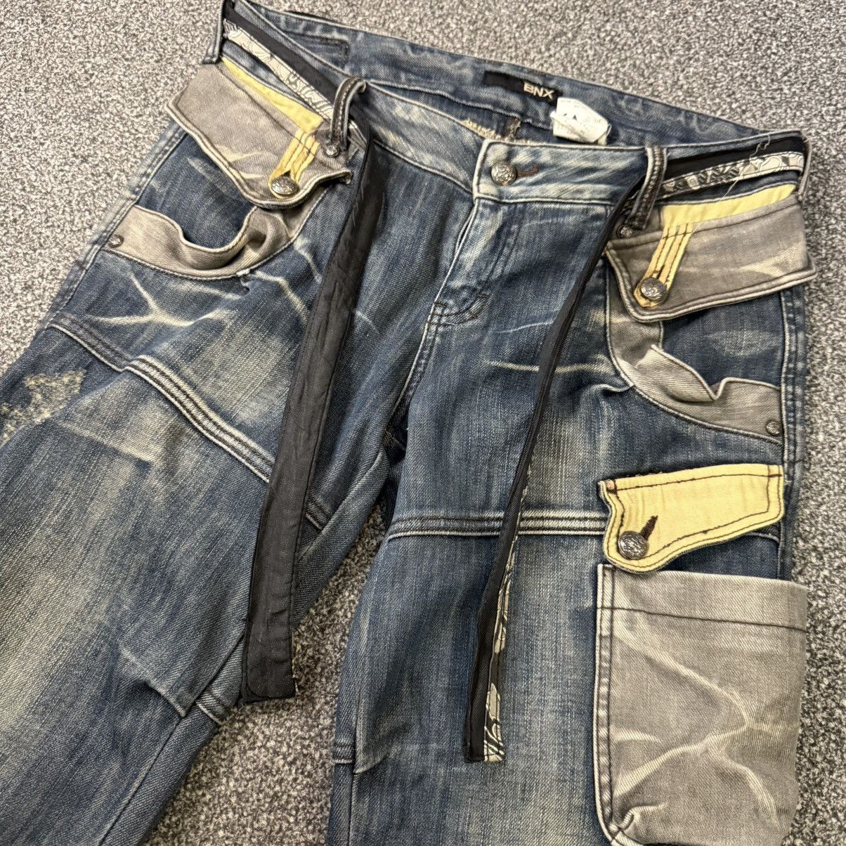 Seditionaries 🔥 Y2k Distressed Bnx Thrashed Tactical Denim Visvim Style Size US 32 / EU 48 - 4 Thumbnail