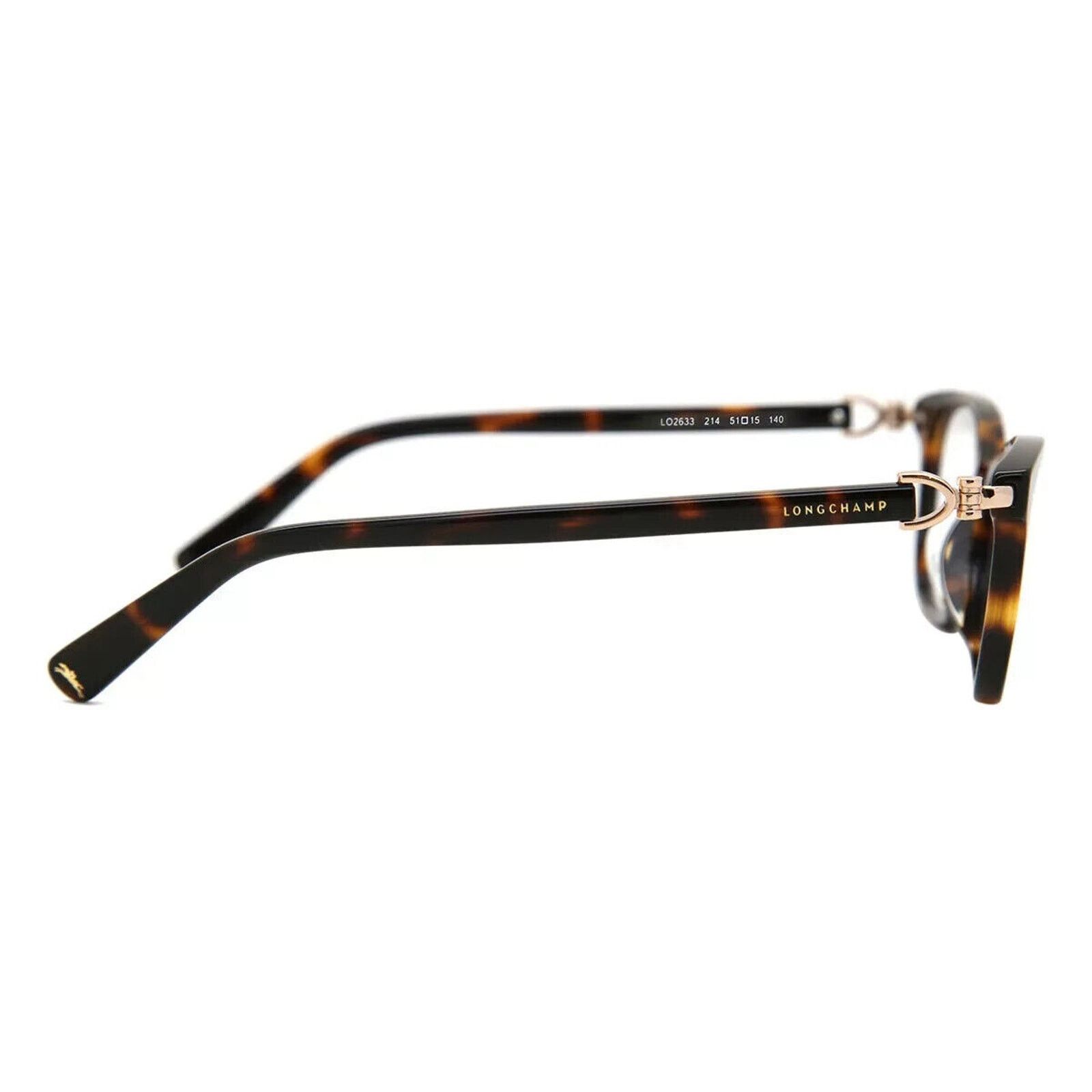 Longchamp LONGCHAMP LO2633 TORTOISE BROWN FULL EYEGLASSES 51-15 Size ONE SIZE - 3 Thumbnail