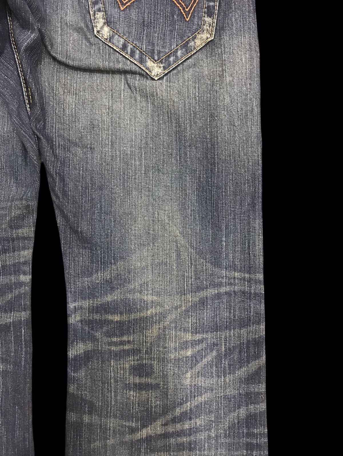 Edwin 💥FLARE💥ARCHIVAL EDWIN 401XVS STONE WASH DENIM F326 Size US 31 - 14 Thumbnail