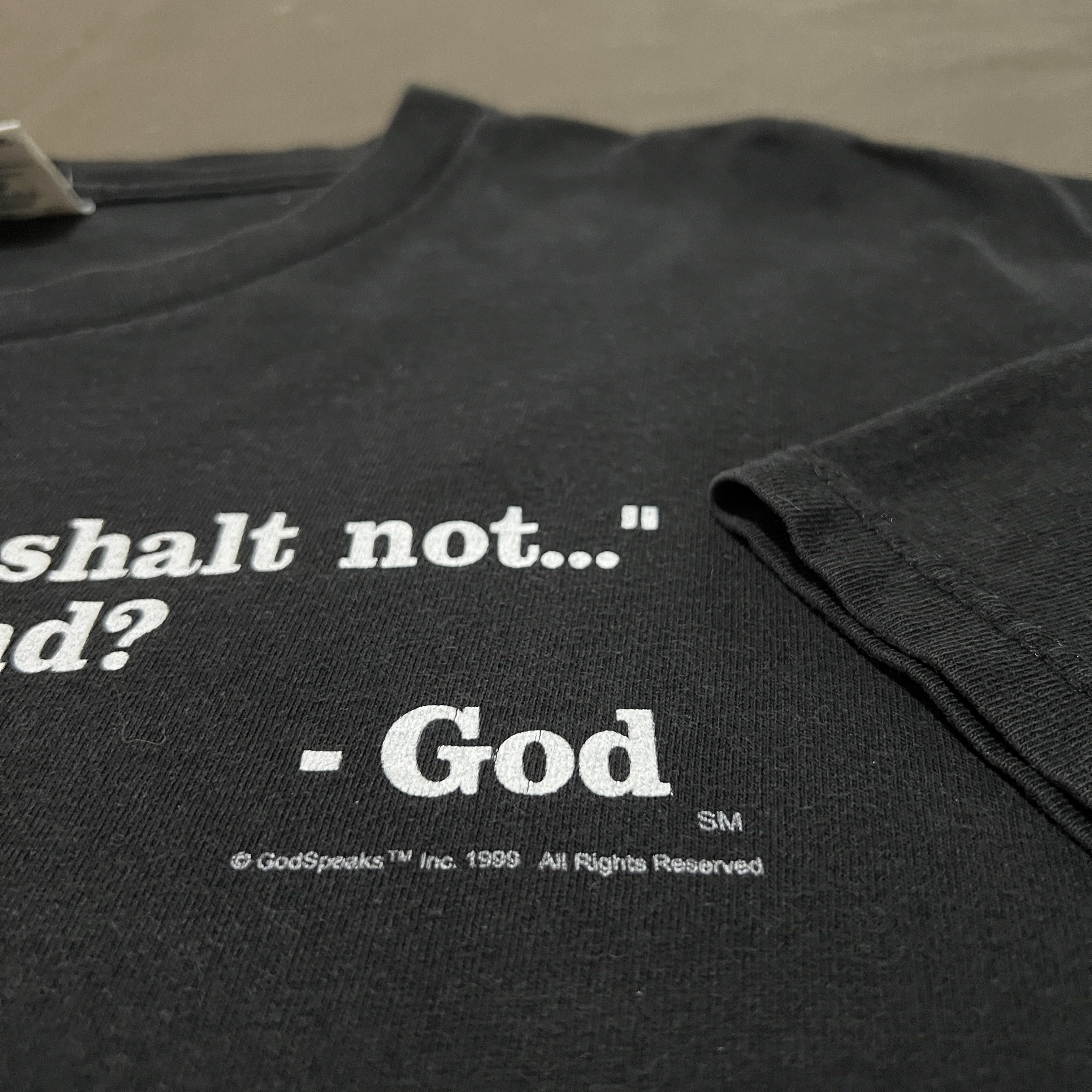 Other Vintage 90s God Speaks Jesus Lord Bible Holy Promo Tee G1 Size US XL / EU 56 / 4 - 3 Thumbnail
