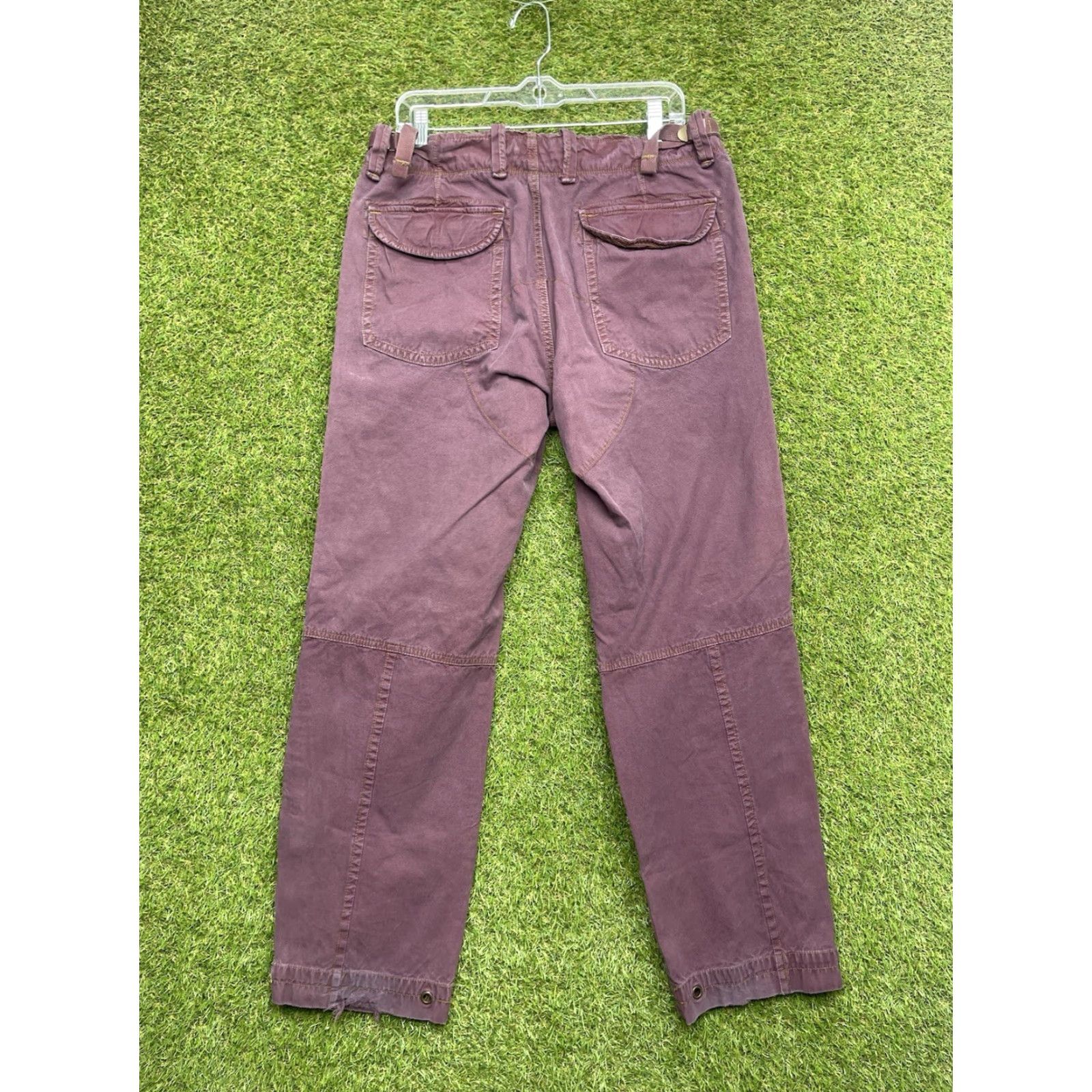 Gap VINTAGE Gap 1969 Pants Carpenter Straight Jeans 90s Purple Mens 33x32 Canvas Cotton Relaxed Hipster Workwear Casual Size US 33 - 2 Thumbnail