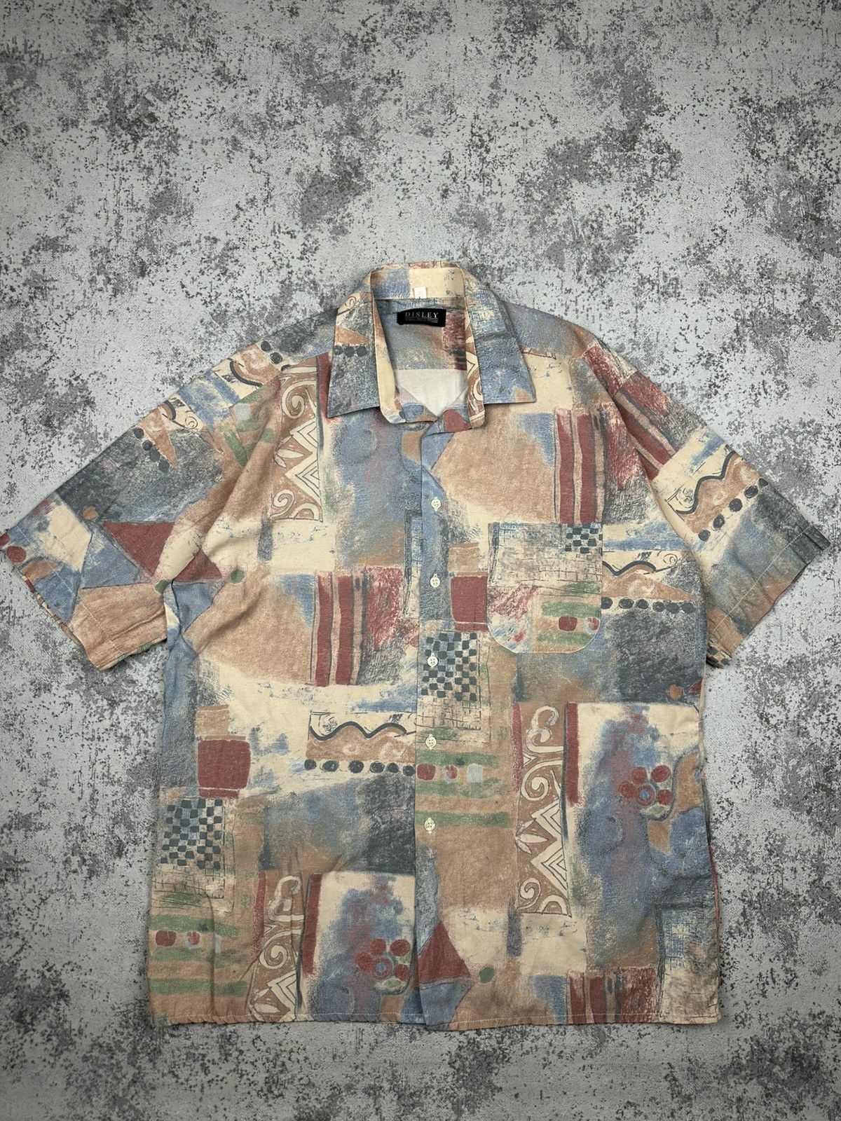 Vintage Vintage Disley Abstract Pattern Button-Up Shirt Size US L / EU 52-54 / 3 - 1 Thumbnail