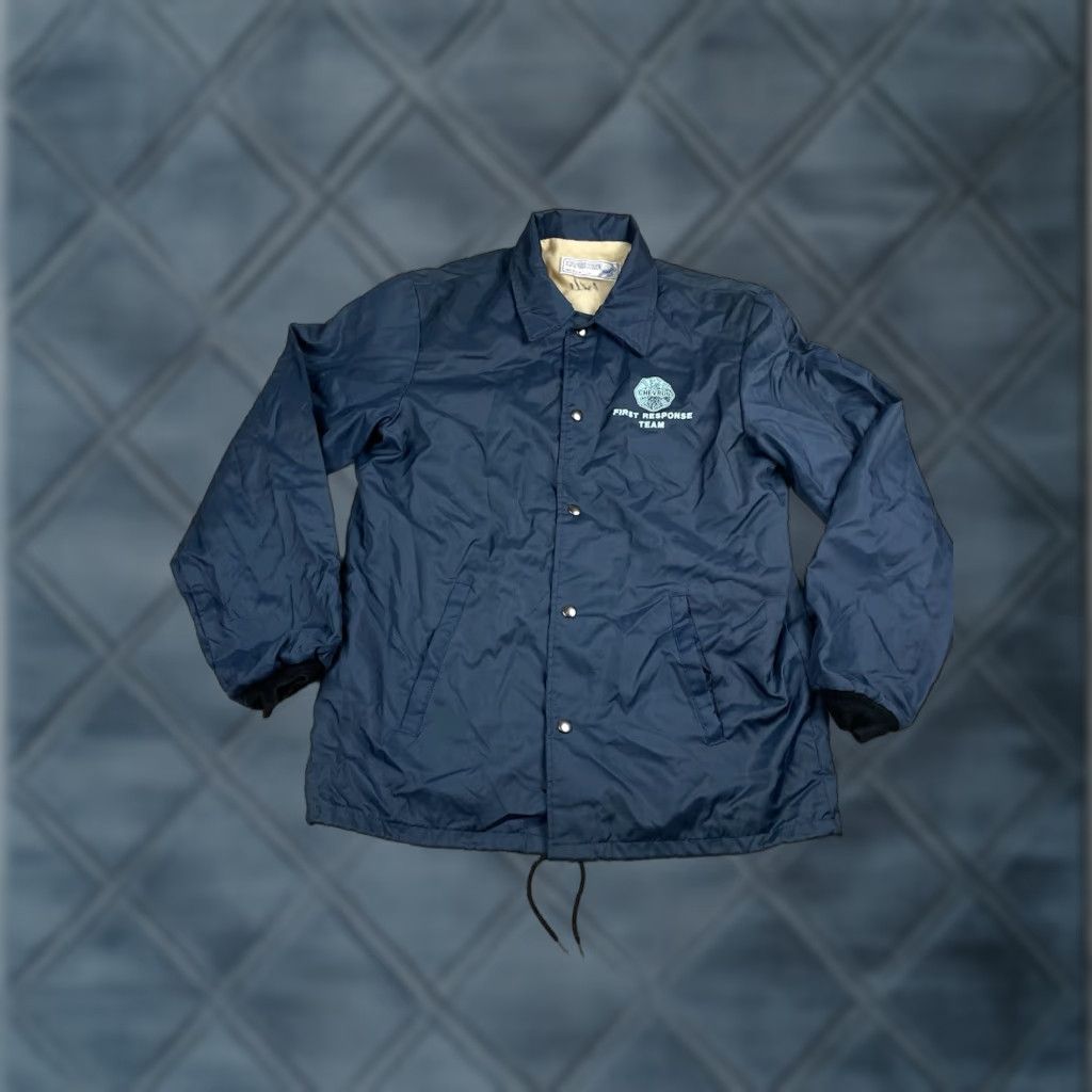 Vintage VINTAGE Capicorn Windbreaker Jacket Mens Blue Medium Short Nylon 90s USA Made Snap Front Size US M / EU 48-50 / 2 - 1 Thumbnail
