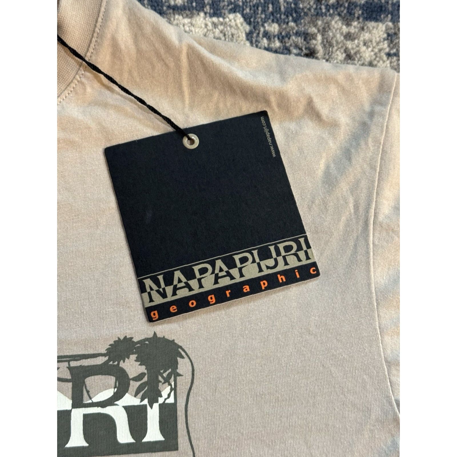 Napapijri Napapijri T-Shirt Beige Crew Neck Short Sleeve Logo Regular Size S Men NWT NWT Size US S / EU 44-46 / 1 - 3 Thumbnail