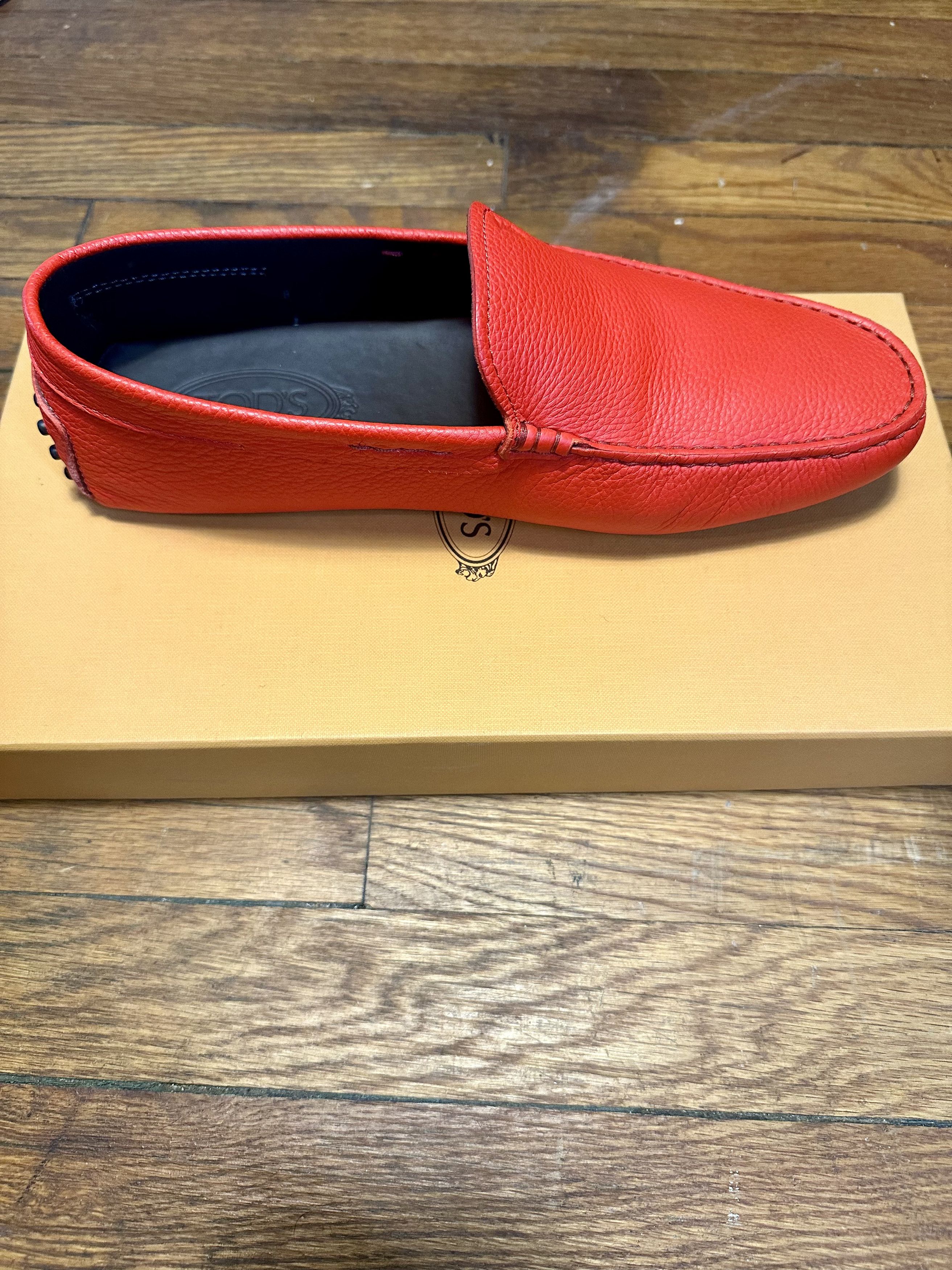 Tod's Tod's | Gommino Nuovo Leather Moccasin Drivers | Red 8 / 41 Size US 8 / EU 41 - 6 Thumbnail