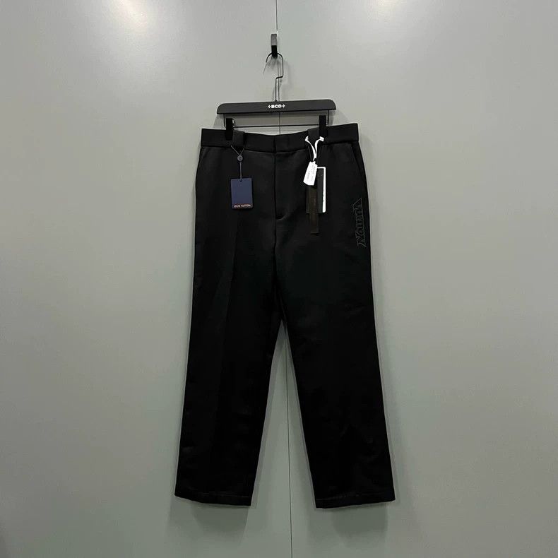 Louis Vuitton Louis Vuitton Black Logo Print Trousers-dmc Size US 31 - 1 Thumbnail