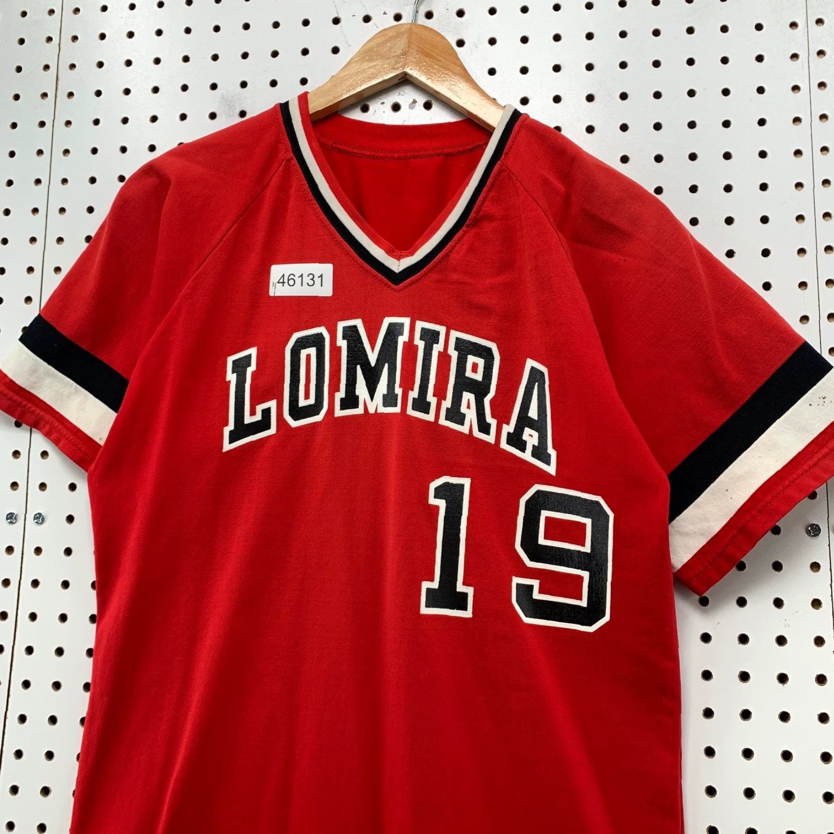 Vintage VINTAGE Sand Knit Baseball Jersey Mens M Red 70s 19 Made USA Size US M / EU 48-50 / 2 - 6 Thumbnail