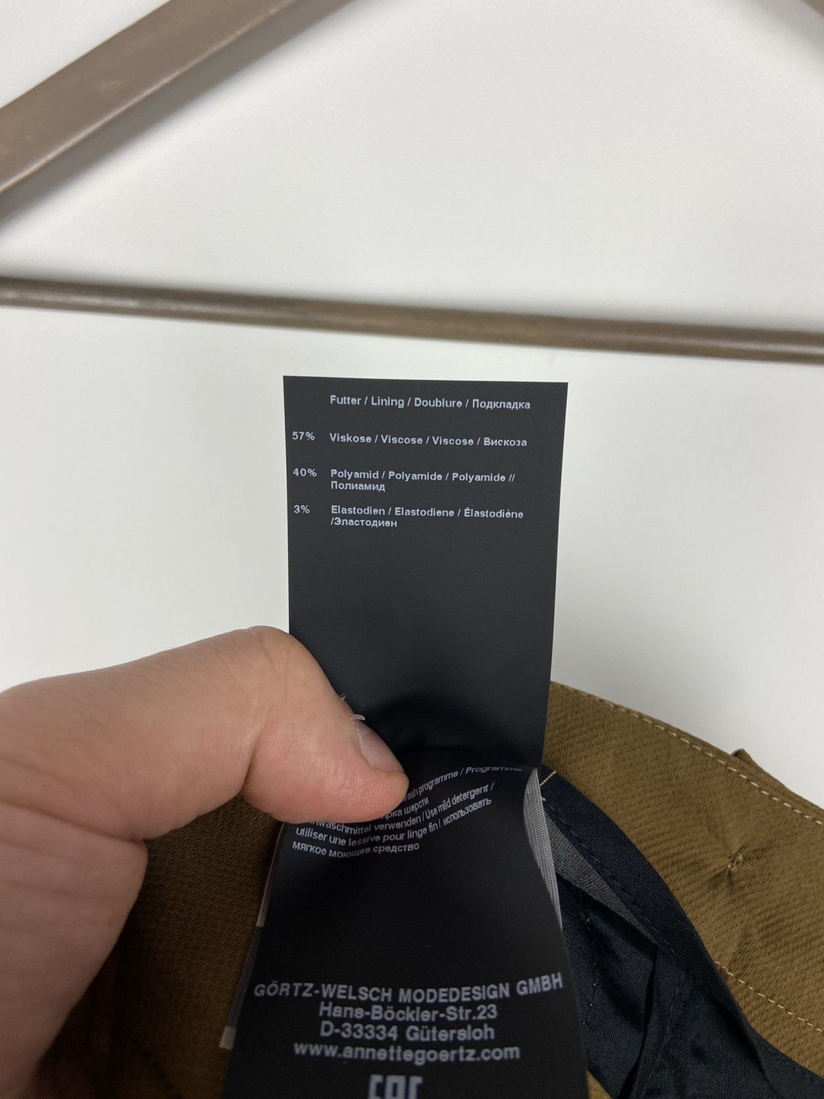 Annette Gortz ANNETTE GORTZ STRAIGHT TABAK PANTS ELISE WITH LOW POCKETS Size 26" / US 2 / IT 38 - 19 Thumbnail
