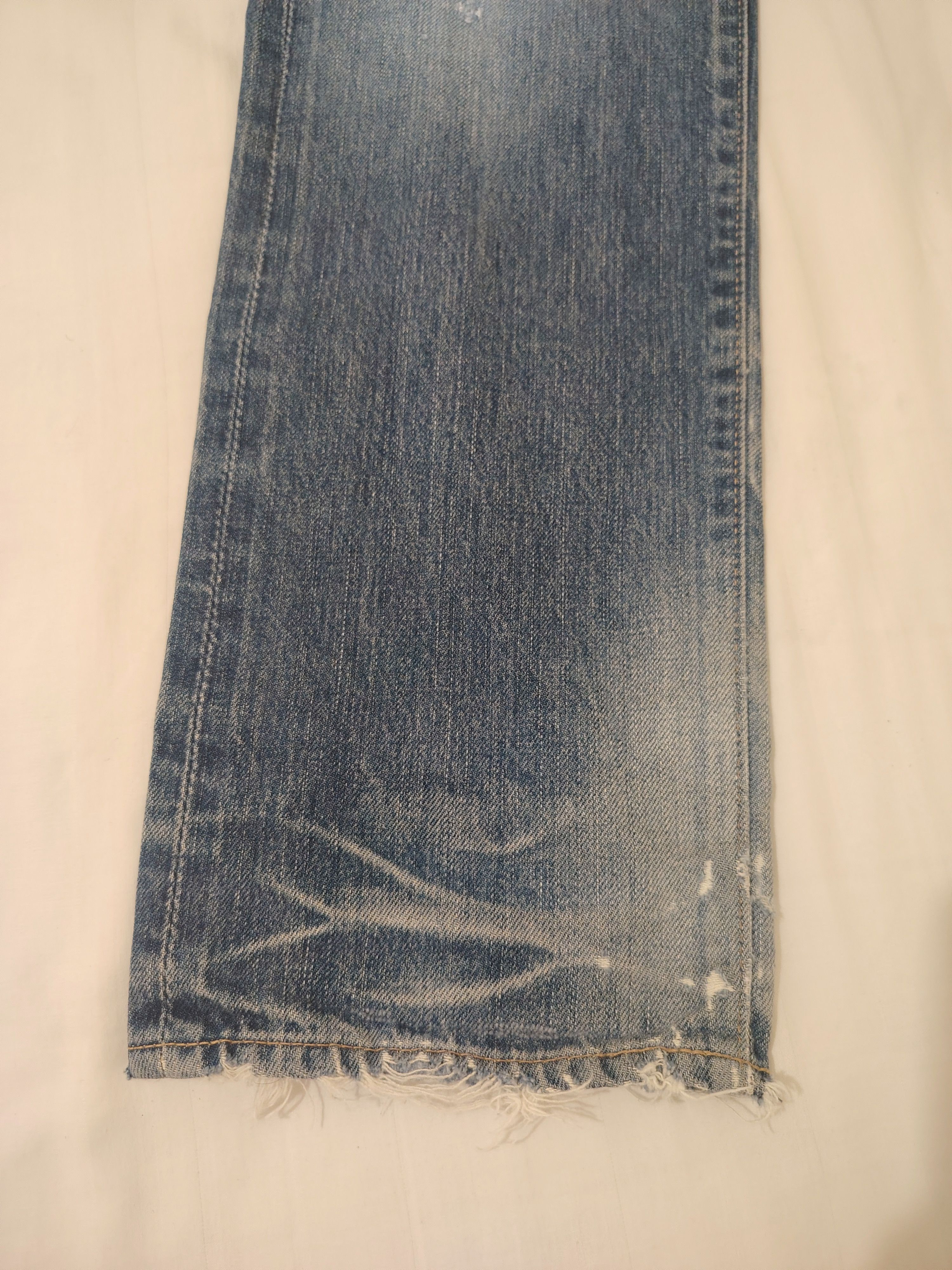 Hysteric Glamour Thrashed Distressed Hysteric Glamour Studded Selvedge Jeans Size US 30 / EU 46 - 14 Thumbnail