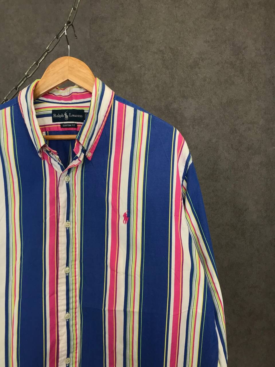 Polo Ralph Lauren Polo Ralph Lauren vintage striped designer logo shirt Size US XXL / EU 58 / 5 - 2 Thumbnail