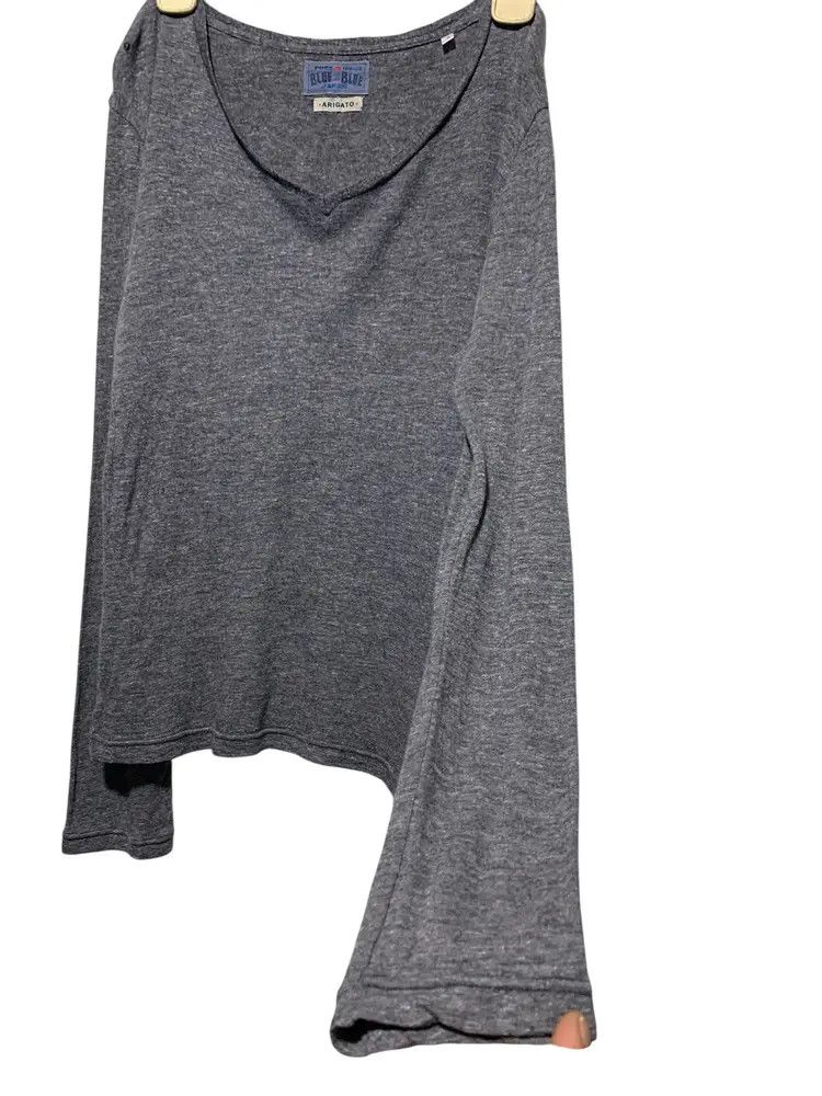 Blue Blue Japan Vintage Blue Blue Japan pure indigo longsleeve arigato Size US S / EU 44-46 / 1 - 1 Thumbnail