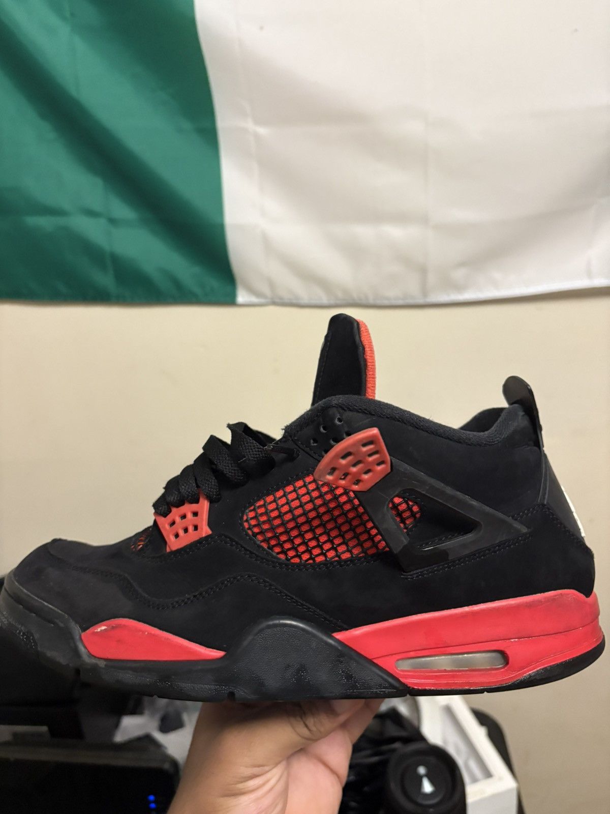 Jordan Brand Jordan 4 Red Thunder Size US 13 / EU 46 - 9 Thumbnail