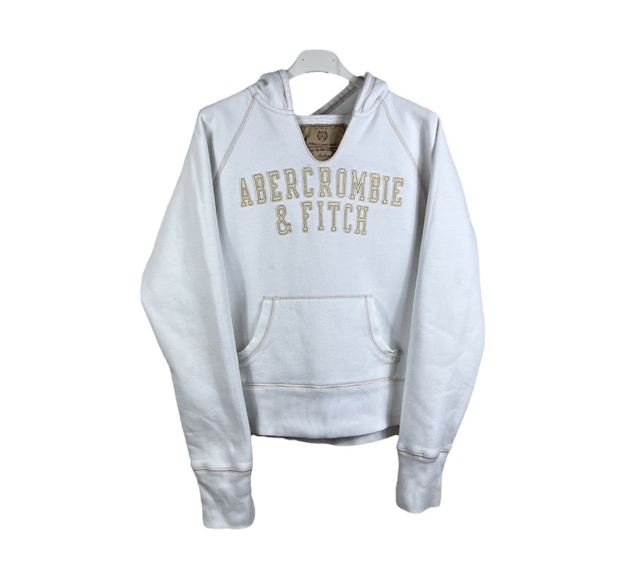 If Six Was Nine × Le Grande Bleu (L.G.B.) × Vintage Vintage Abercrombie & Fitch cut neck distressed hoodie y2k Size M / US 6-8 / IT 42-44 - 1 Thumbnail
