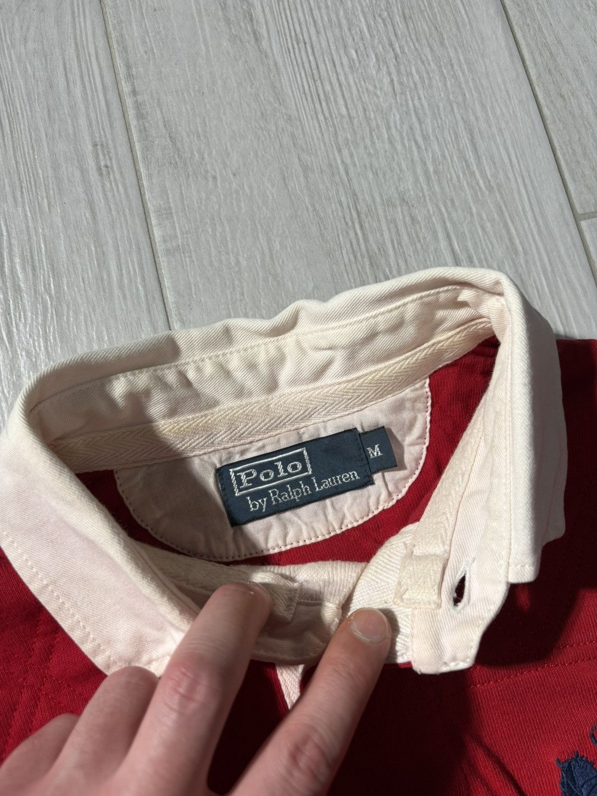 Polo Ralph Lauren VTG Polo Ralph Lauren Rugby Long Sleeve Big Pony Retro L-XL Size US XL / EU 56 / 4 - 7 Thumbnail