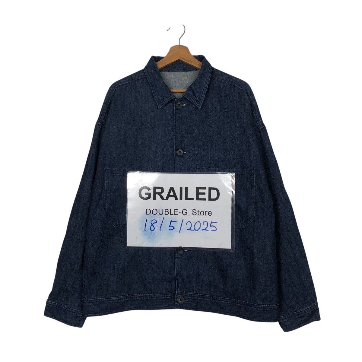 Japanese Brand 📌Vintage Denim Biker Chore Jacket Gu Indigo Issey Miyake Size US L / EU 52-54 / 3 - 1 Thumbnail