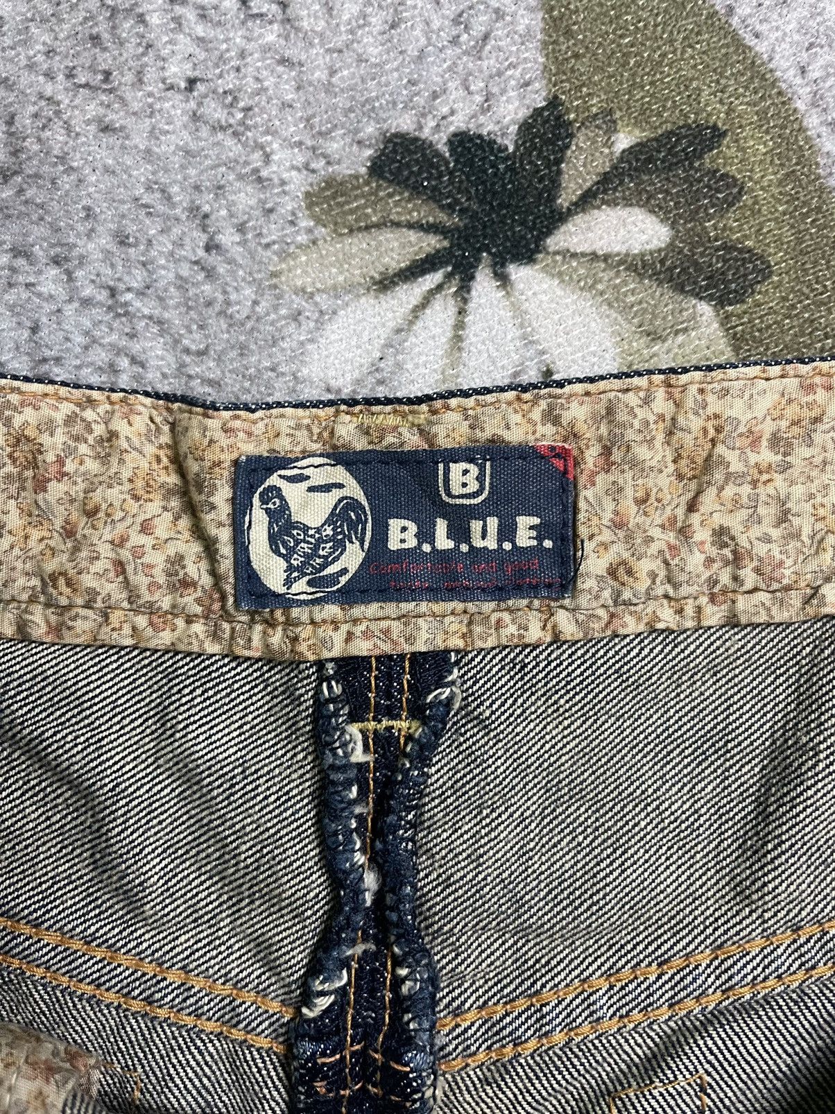 Blue Blue Japan Vintage Blue jeans mini skirt streetwear Size 31" - 10 Thumbnail